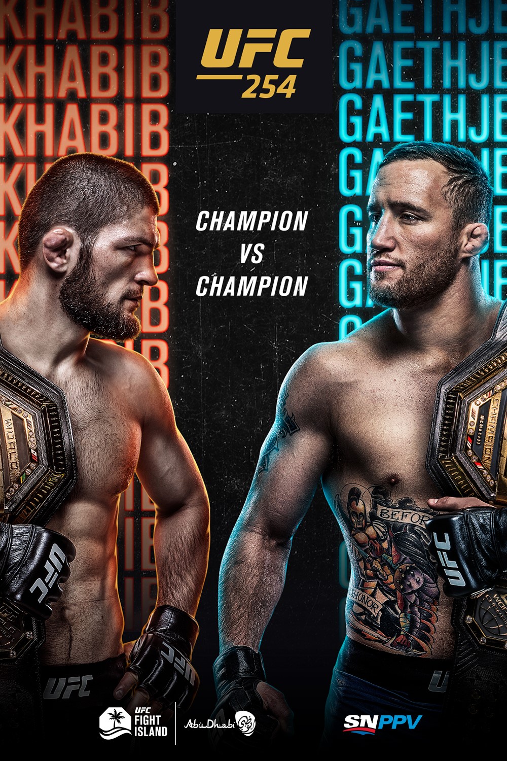UFC 254: Khabib vs Gaethje