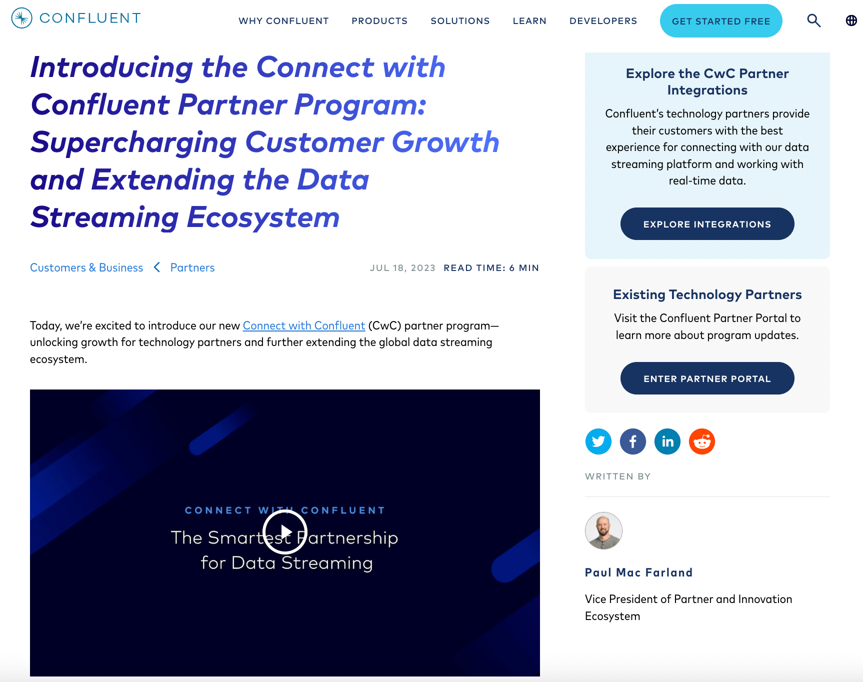 Introducing the Connect with Confluent Partner Program