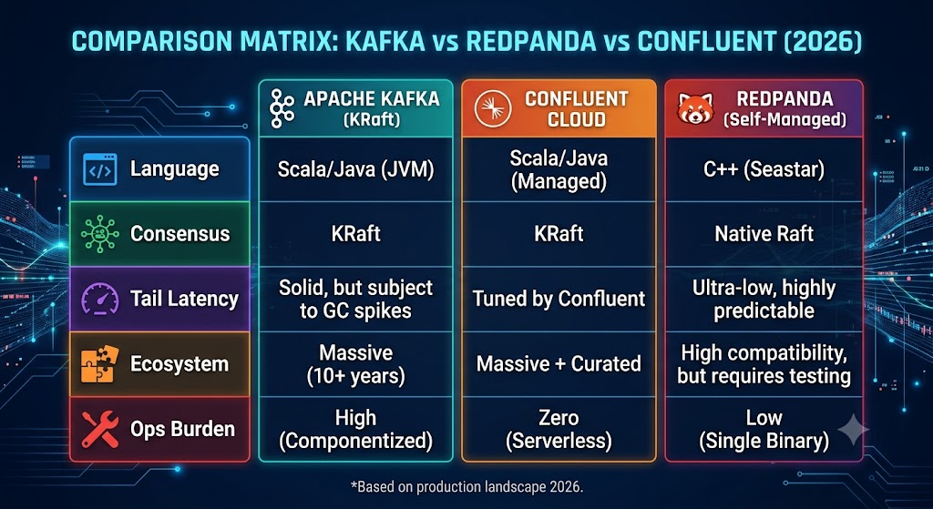 Redpanda vs Kafka vs Confluent: An Honest Comparison