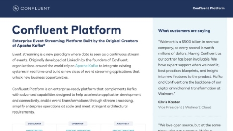 confluent platform datasheet