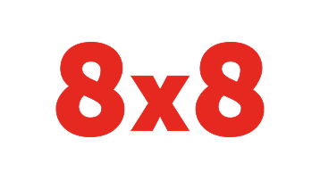 8x8 logo card