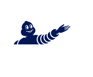 Michelin carousel logo white