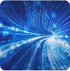 Data tunnel stock image