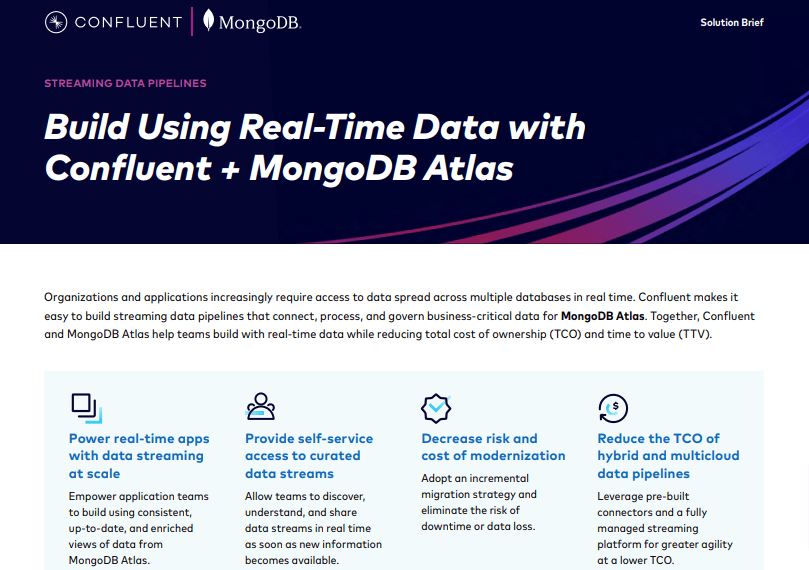 MongoDB Solutions Brief