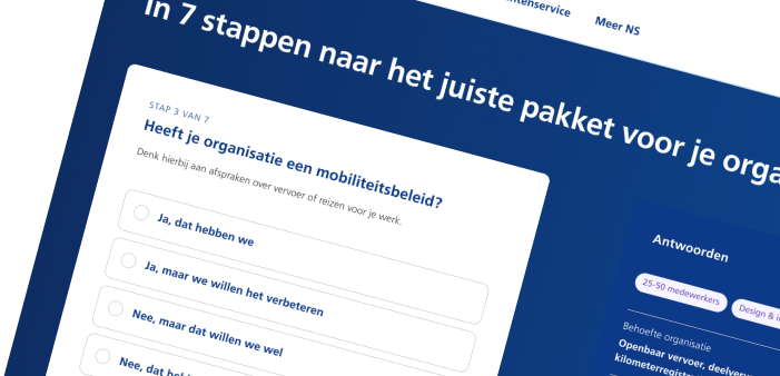 NS Zakelijk - Keuzehulp