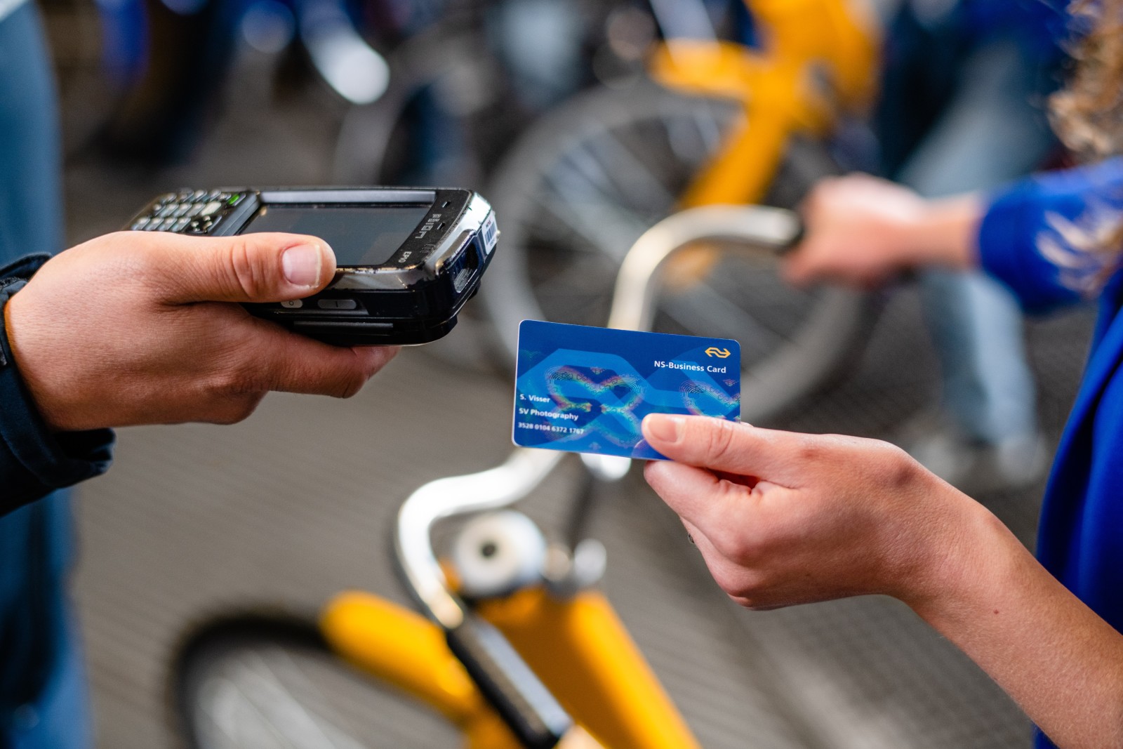 Ook de OV-fiets betaal en gebruik je met je NS-Business Card