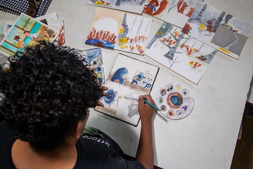 Bolivia: Isai, illustratore per bambini