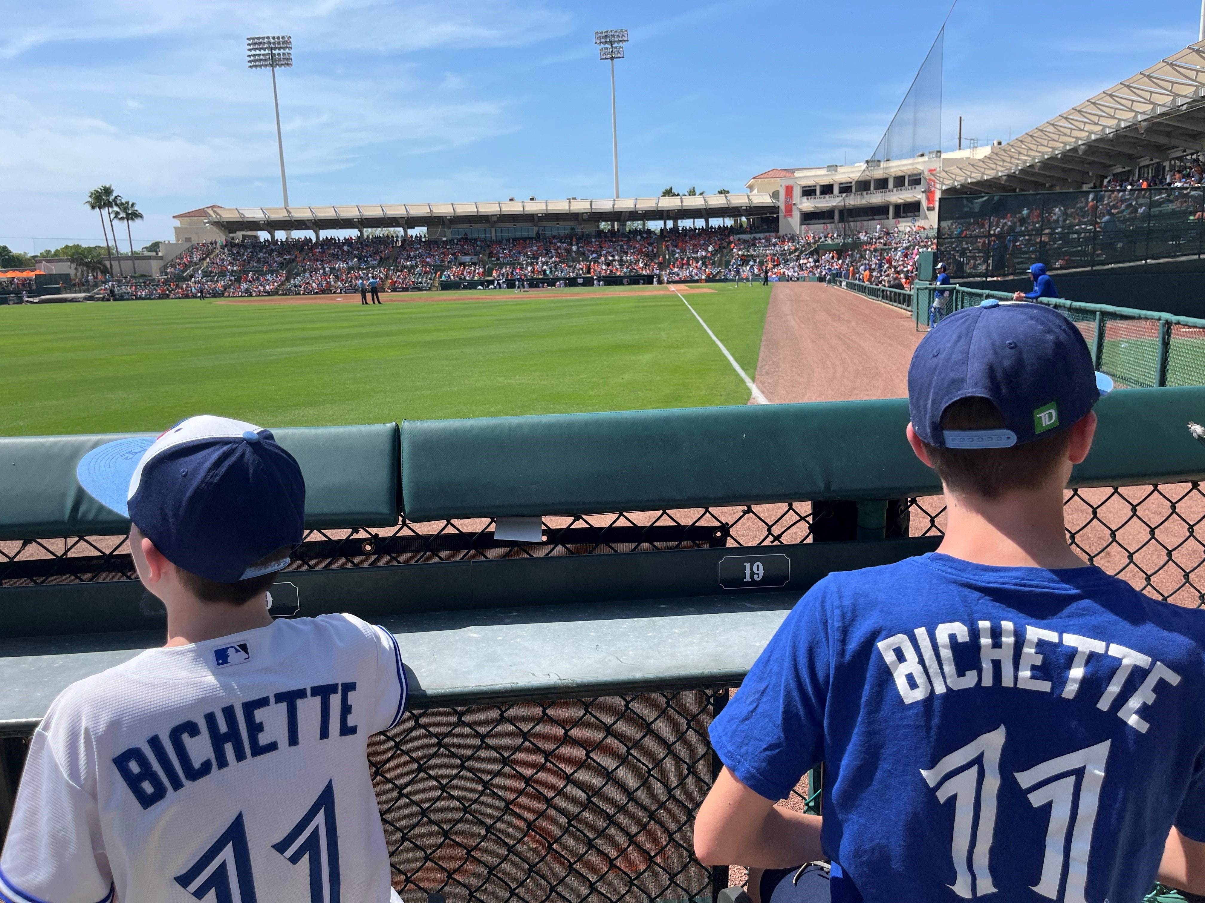 Jays fans t the game