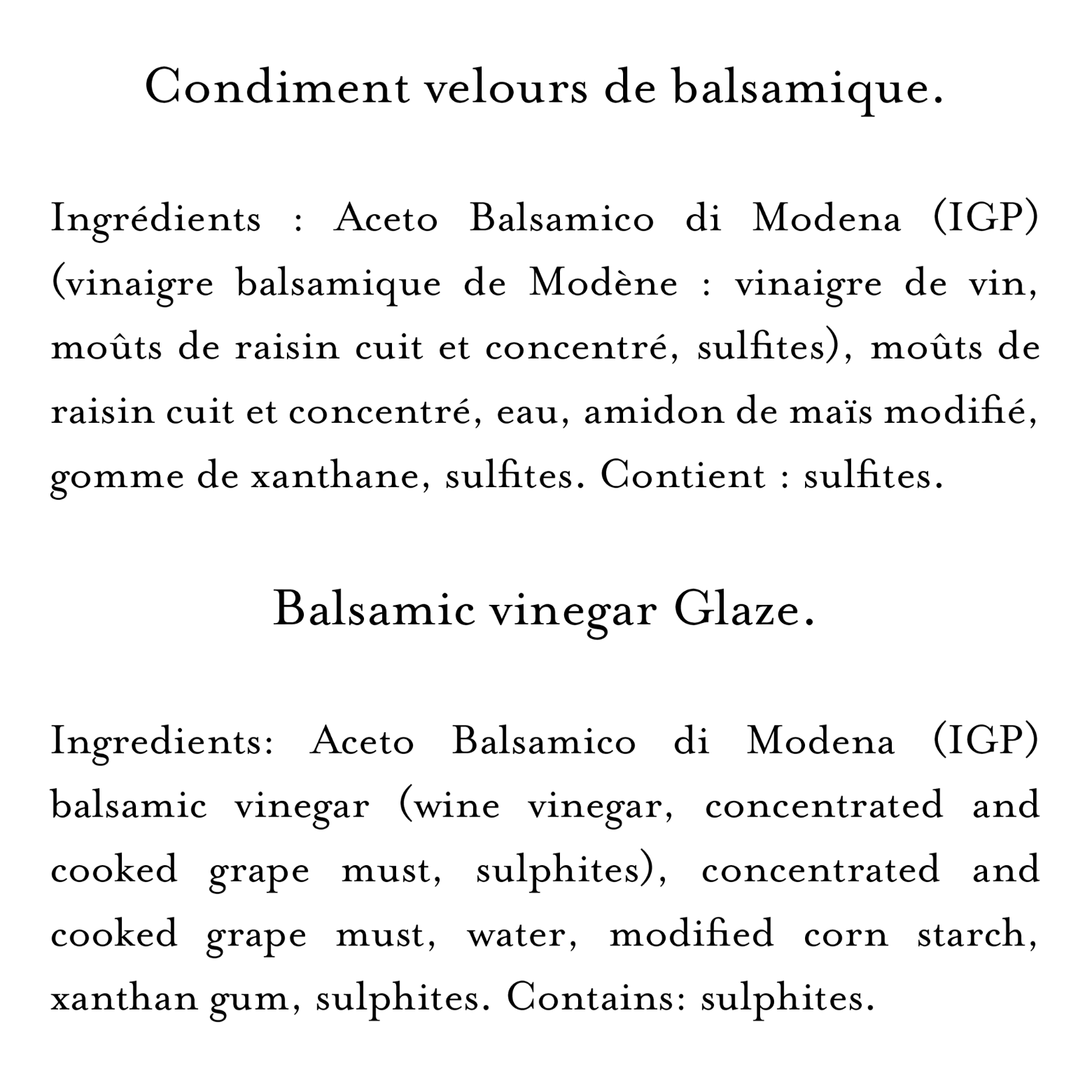 Ingredients (6)