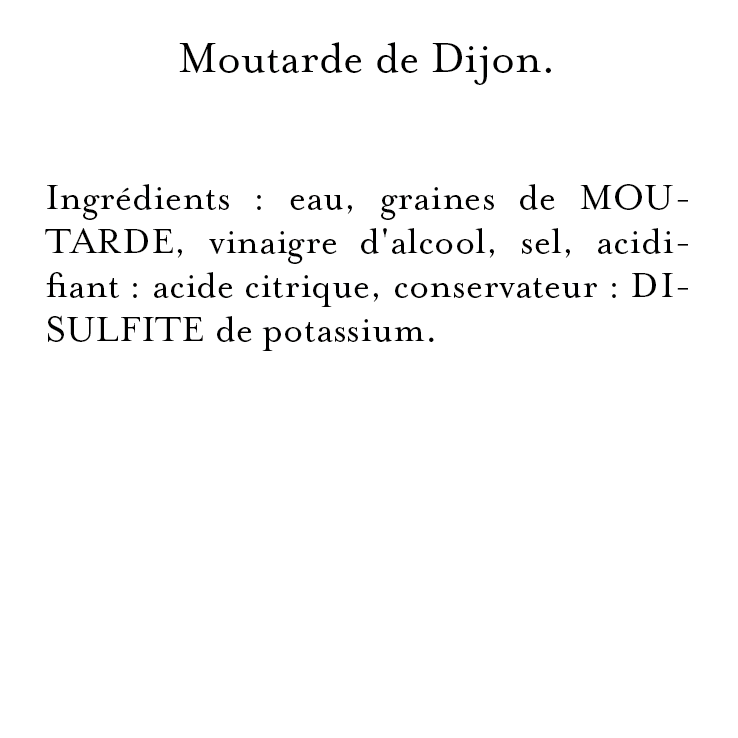 Maille - L'Originale Moutarde Fine De Dijon Bocal 380 g, description