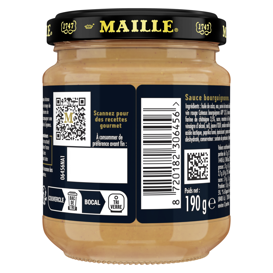 Maille Sauce Bourguignonne, Brisures de Châtaigne, 190 g back
