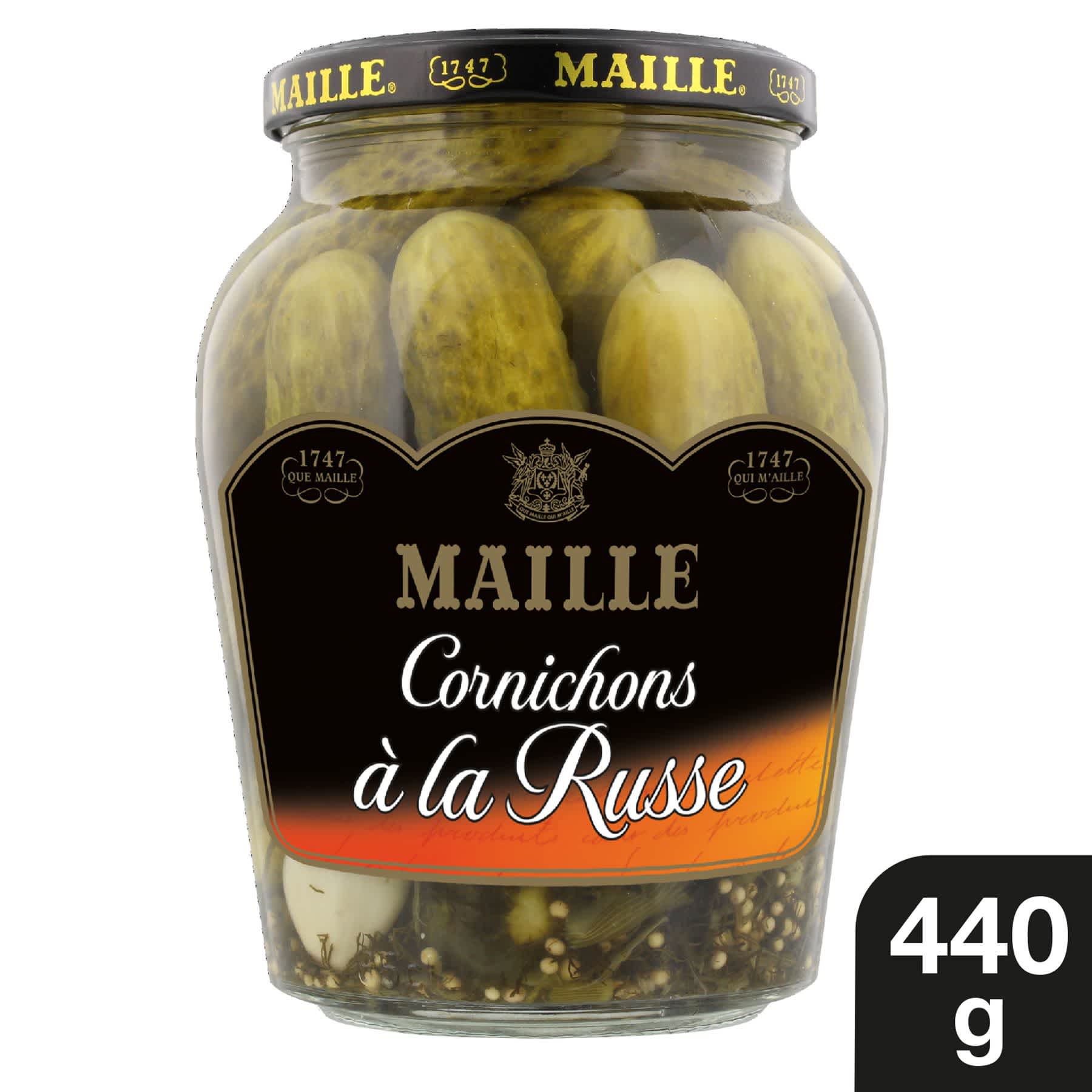 Maille - Cornichons à la Russe Bocal 440 g