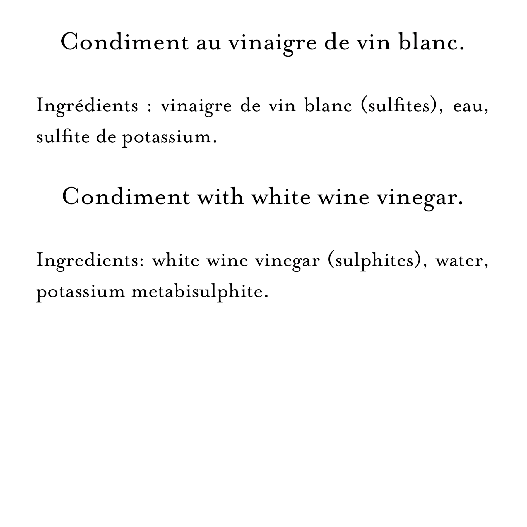 Maille White Wine Vinegar 500 ml