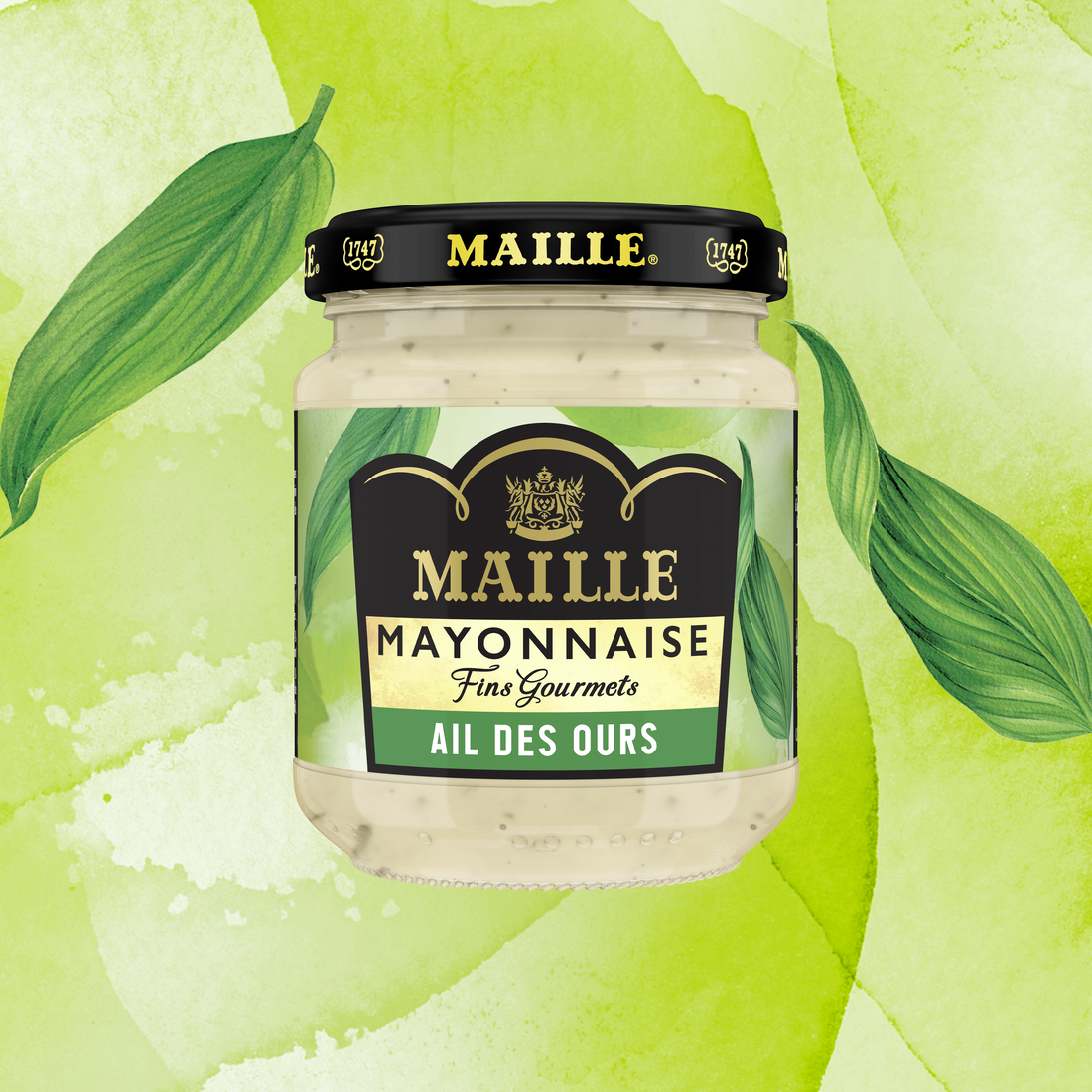 08720182536297 MAILLE Mayonnaise Fins Gourmets Ail des ours KV Colorful