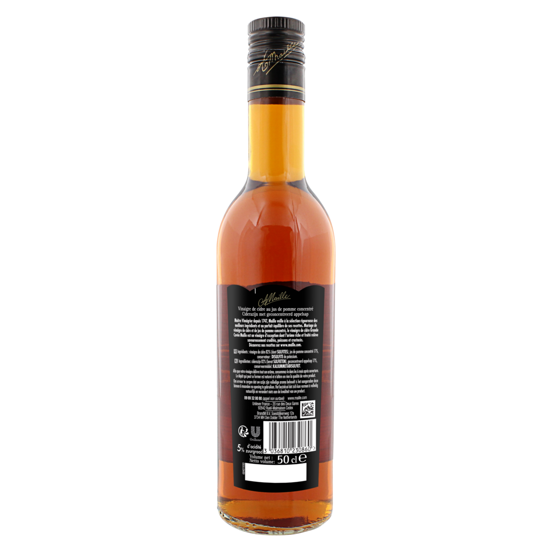 Maille - Vinaigre de Cidre adouci au jus de pommes concentré 50 cl, backend