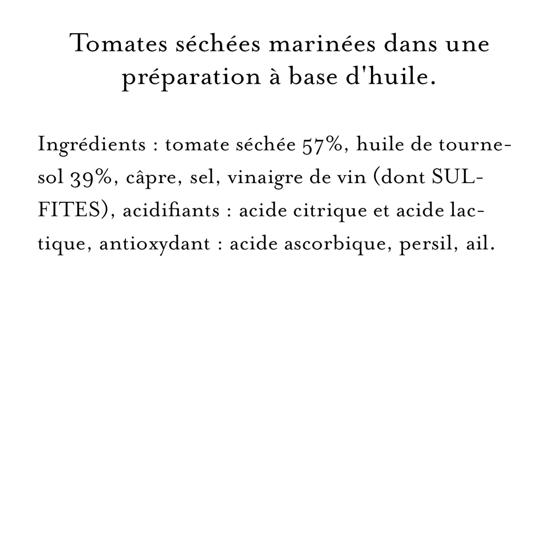 MAILLE APERITIF TOMATES SECHEES MARINEES, 280G