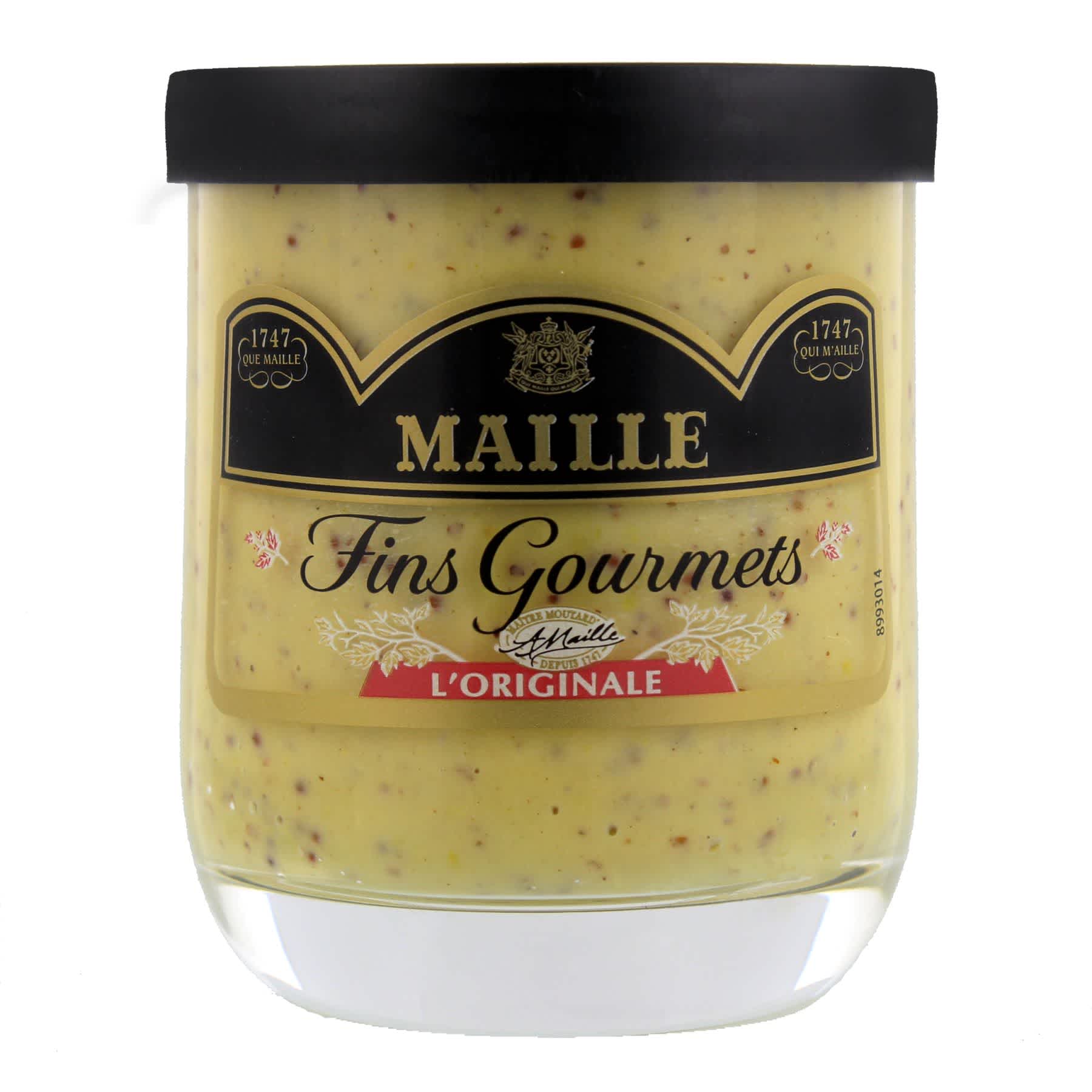 Maille - Fins Gourmets l’Originale spécialité aux deux moutardes et au vin blanc verrine 155 g, overview