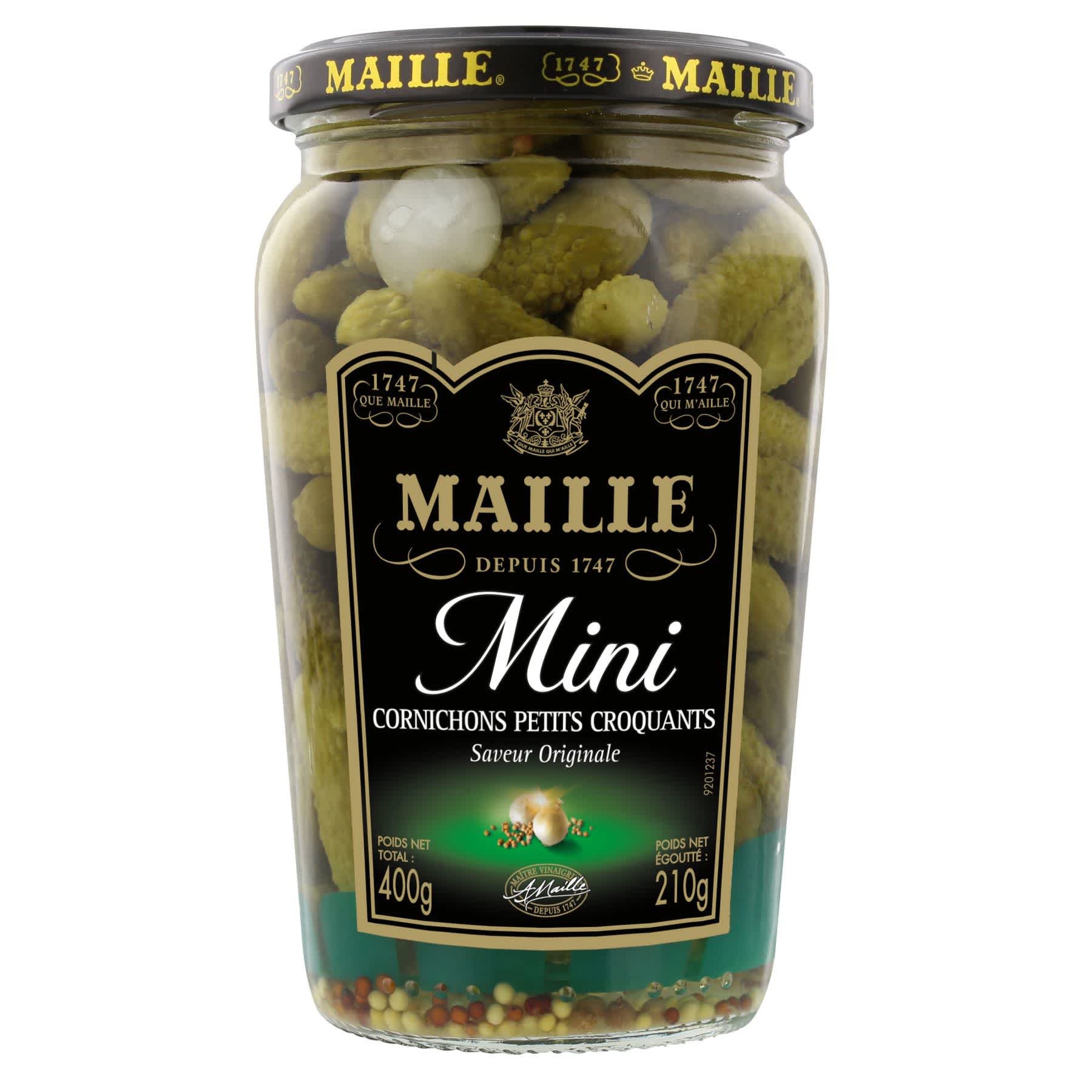 Maille - Mini Cornichons Petits Croquants Bocal 210 g, overview