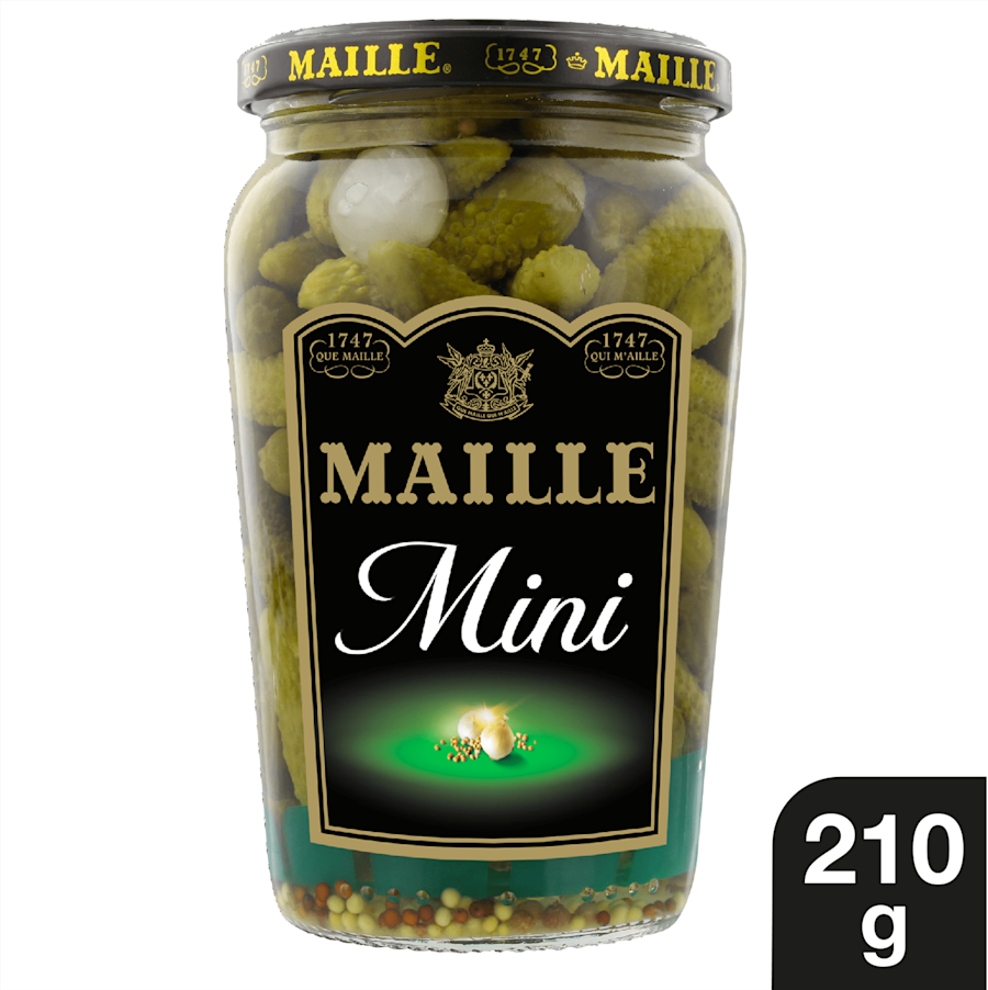 Maille Mini Cornichons Petits Croquants Bocal 210 g