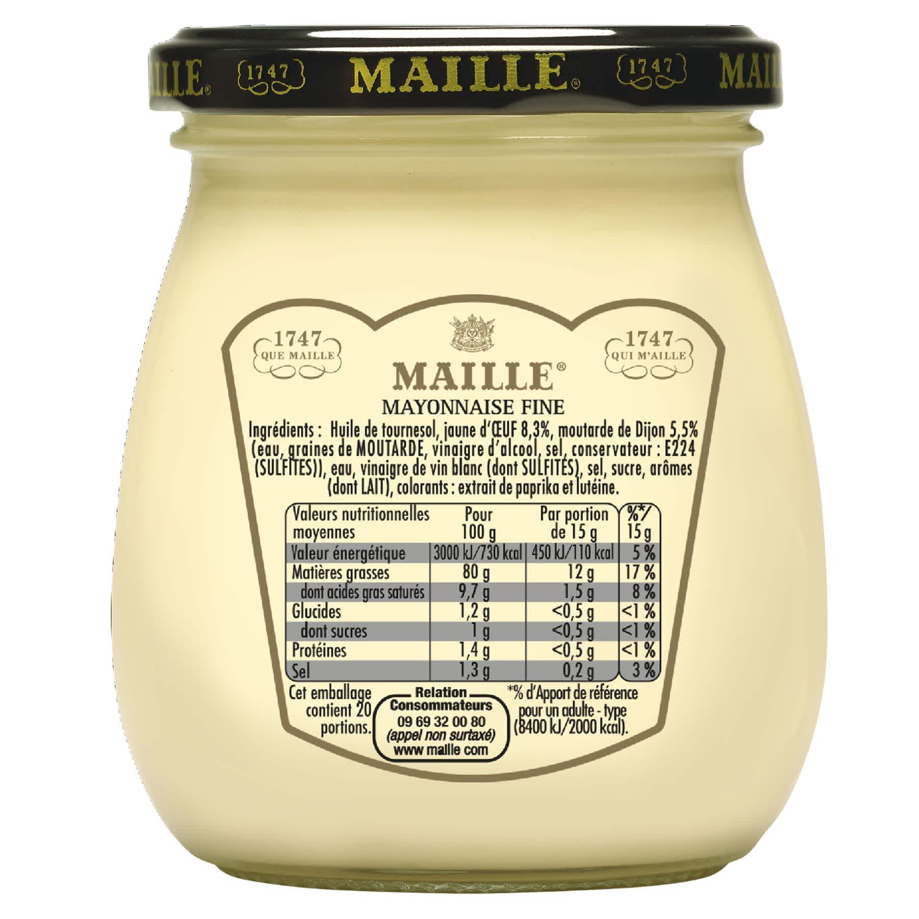 Maille - Mayonnaise Fine Qualité Traiteur au rayon frais 300 g, backend