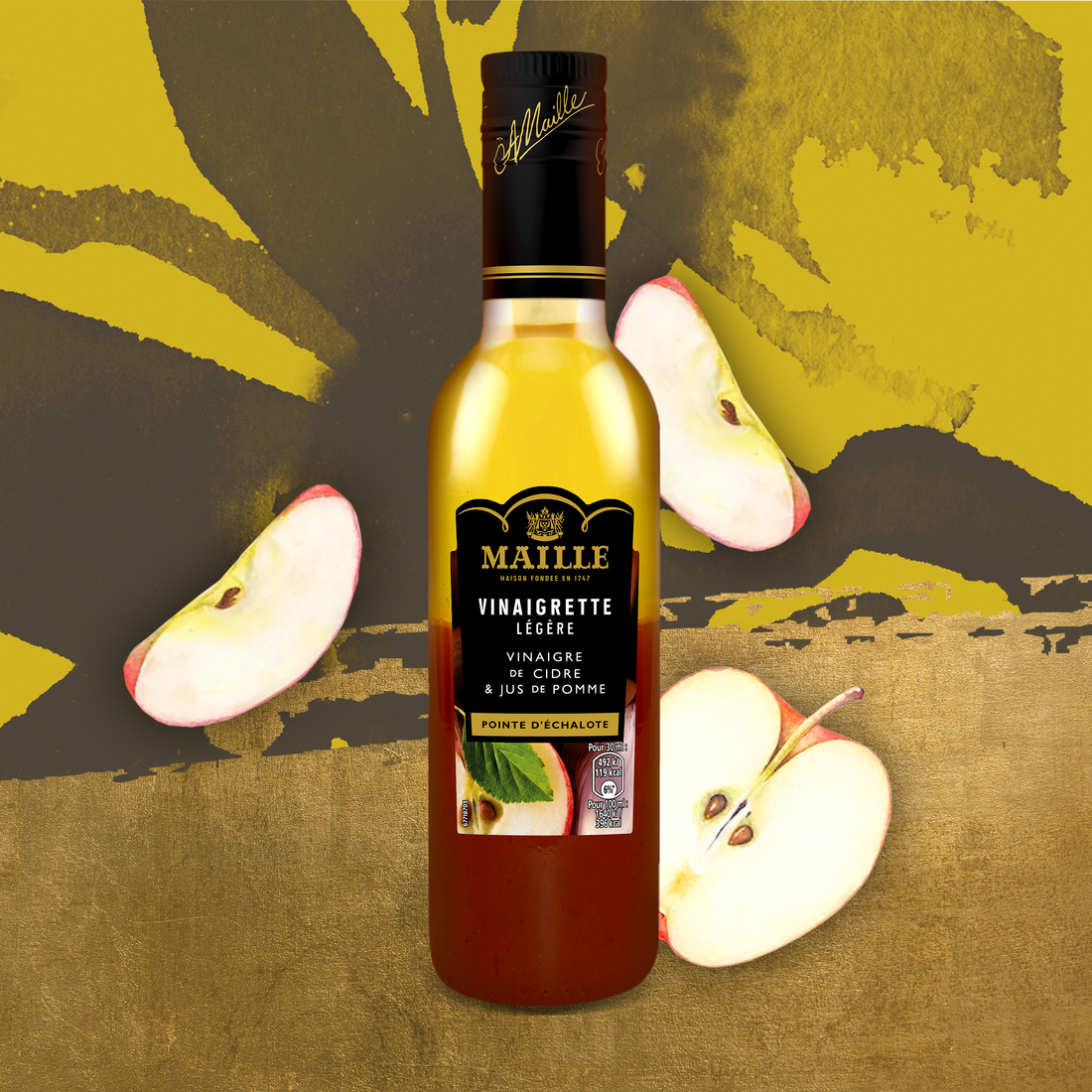 Maille Vinaigrette Légère Cidre et Pomme 360ml V4