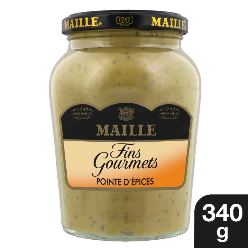 Maille Specialite a la Moutarde Fins Gourmets Pointe d'Epices Bocal 340g