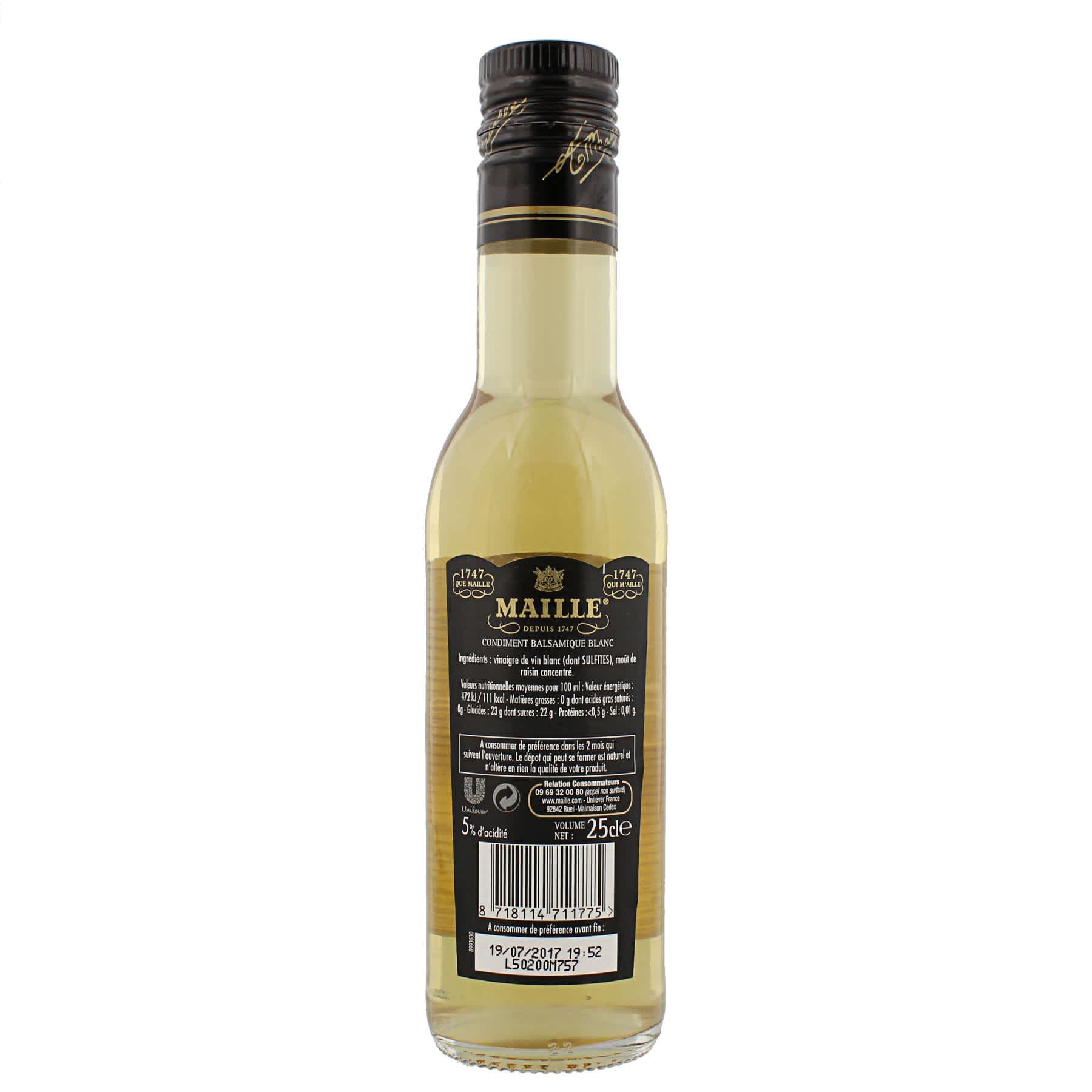 Maille Condiment Balsamique Blanc 25 cl 3