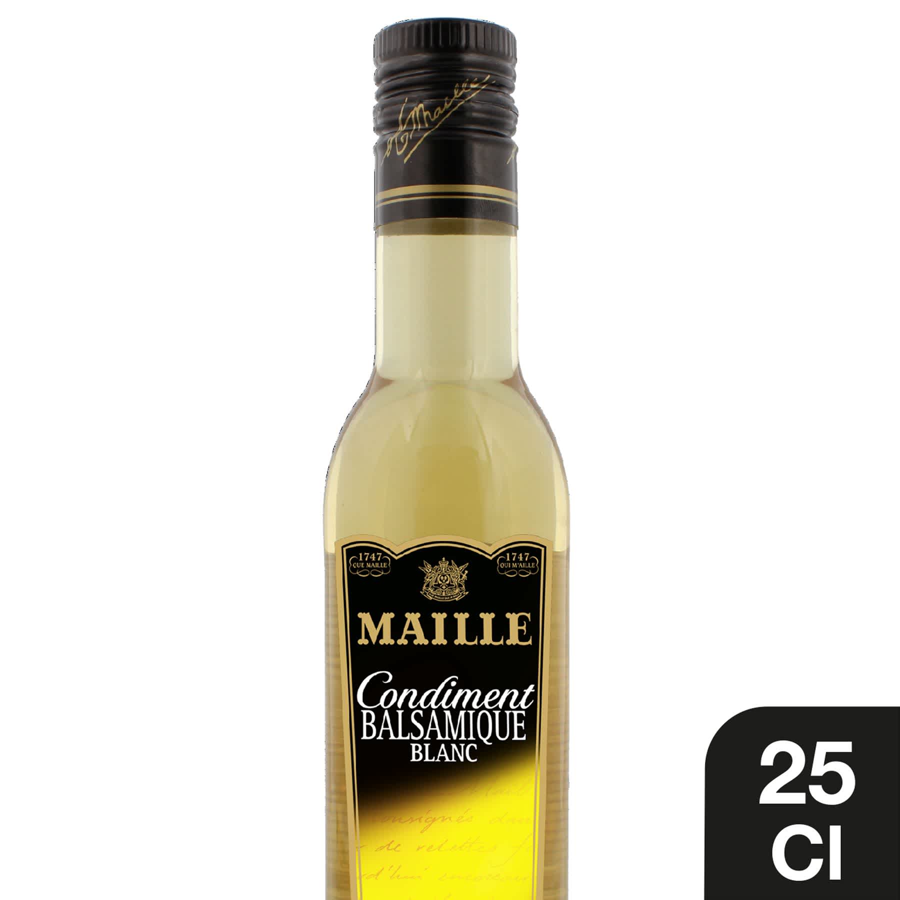 Vinaigre balsamique blanc MAILLE la bouteille de 25 cl