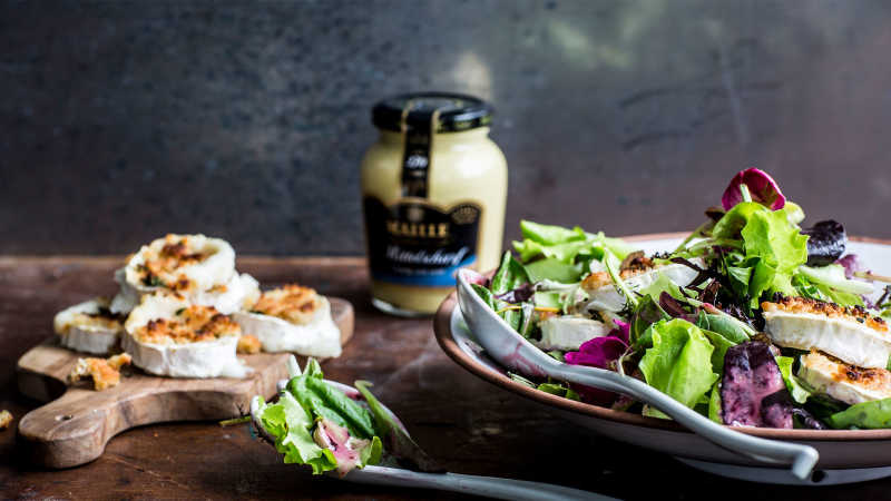 Salat mit gebackenem Ziegenkäse img