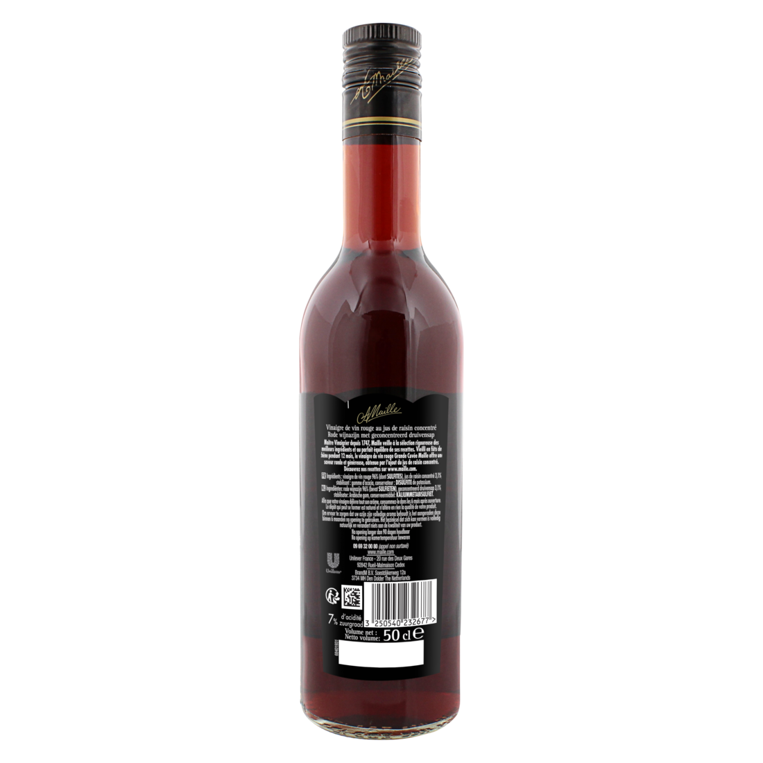 Maille - Vinaigre de Vin Rouge adouci au jus de raisin concentré 50 cl, backend