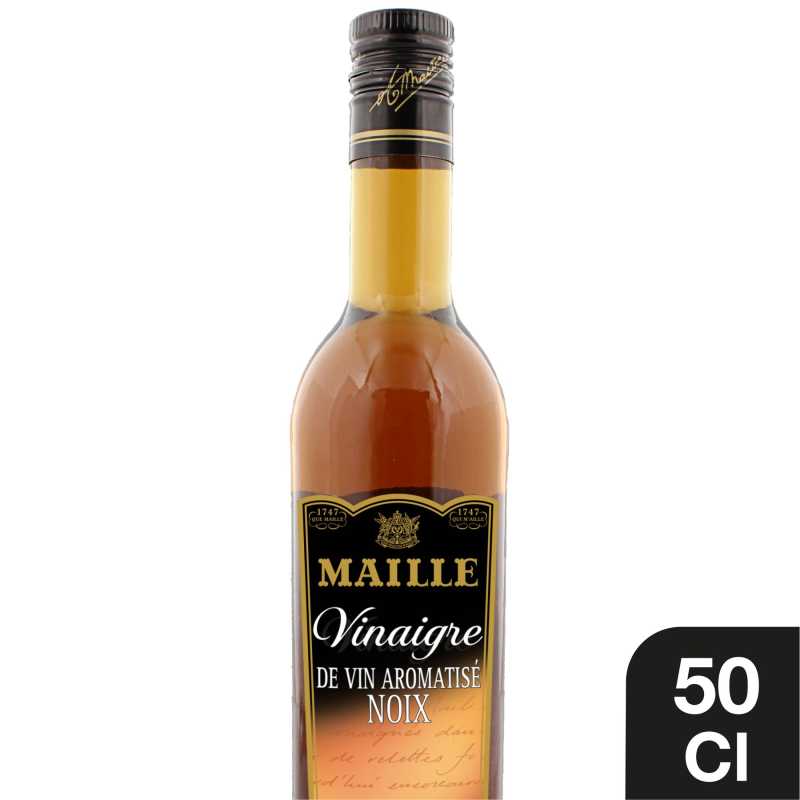 Maille - Vinaigre de Vin Blanc Aromatisé Noix 50 cl