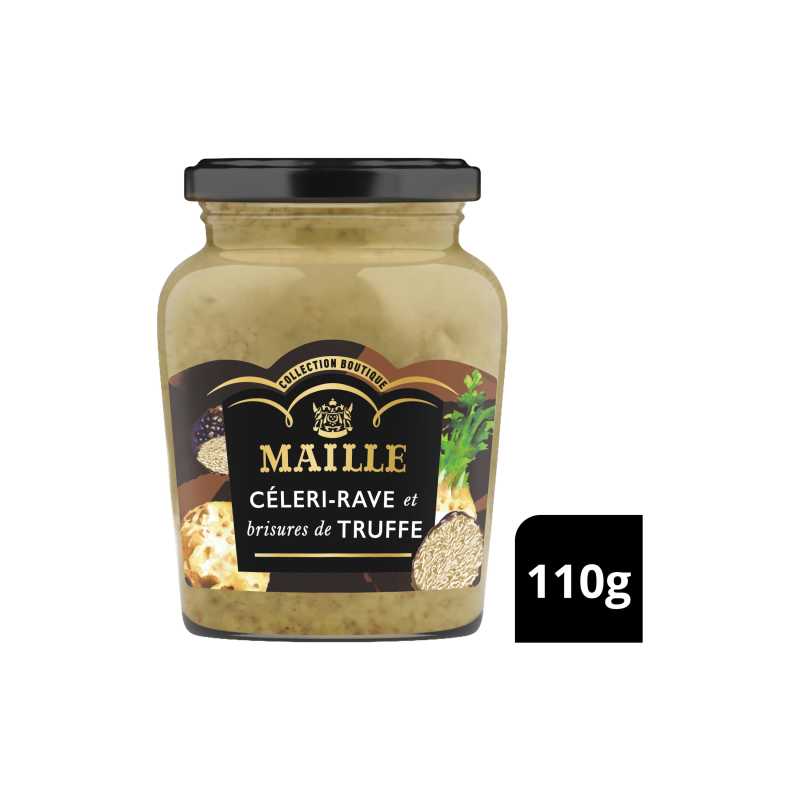 Maille - Moutarde au vin blanc, celeri-rave et brisures de truffe, 110 g