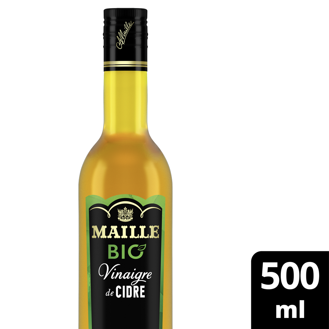 Maille Vinaigre de Cidre Adouci au Jus de Pomme Concentré BIO, 500 ml 