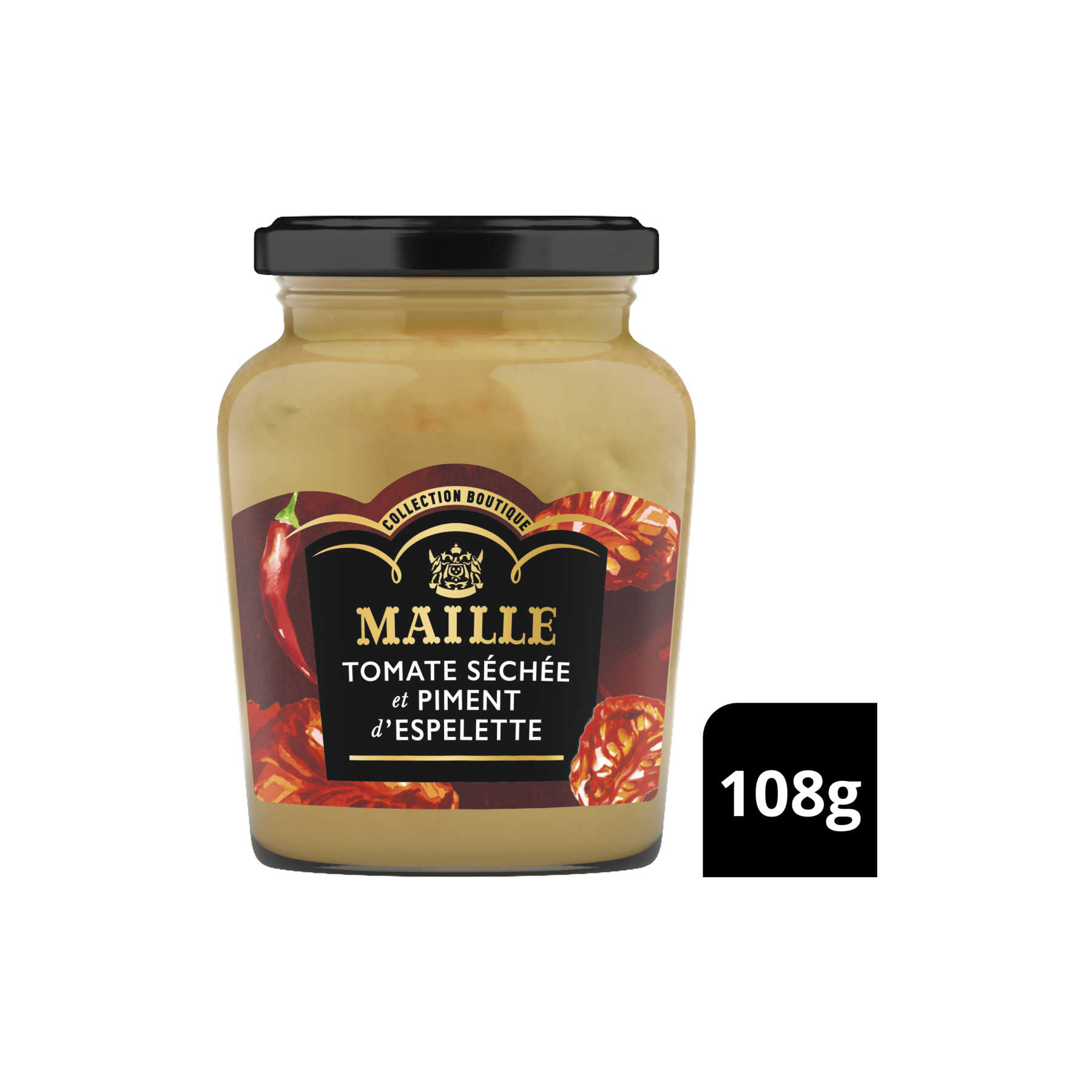 Maille - Moutarde au vin blanc, tomate séchée piment d'Espelette, 108 g