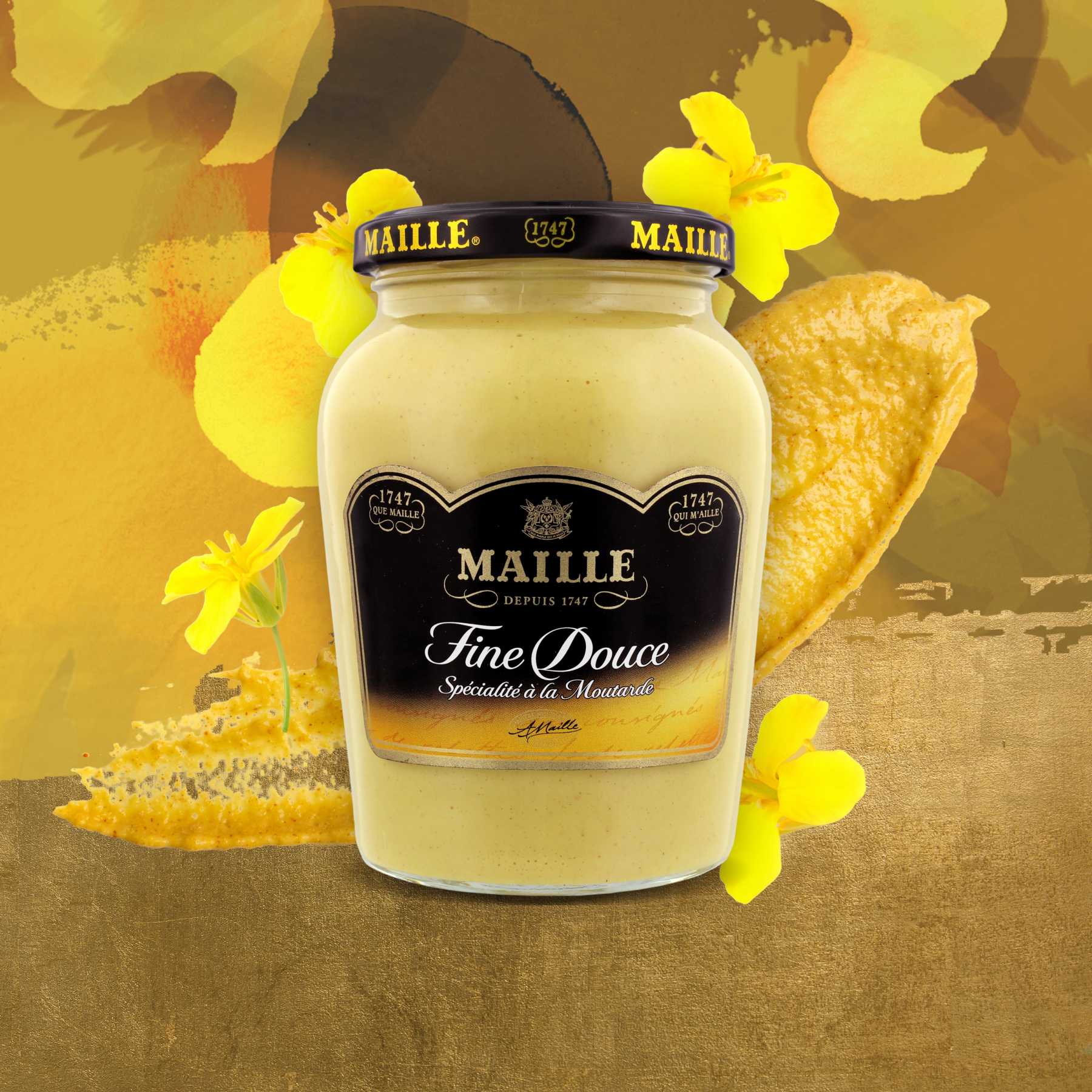 Maille - Spécialité à la Moutarde Fine Douce Bocal 370 g