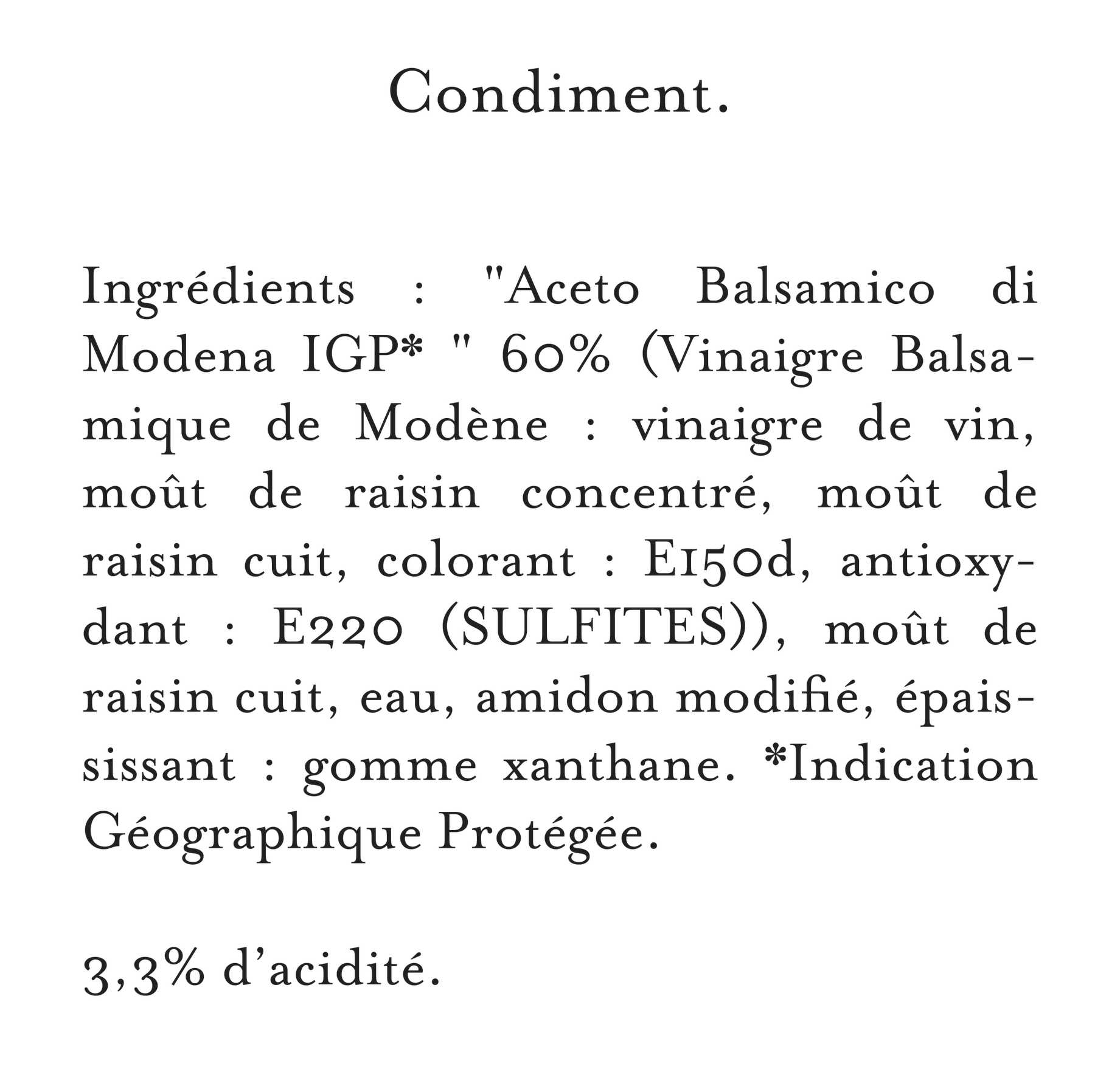 Maille - Vinaigre Balsamique de Modène 25 cl, description