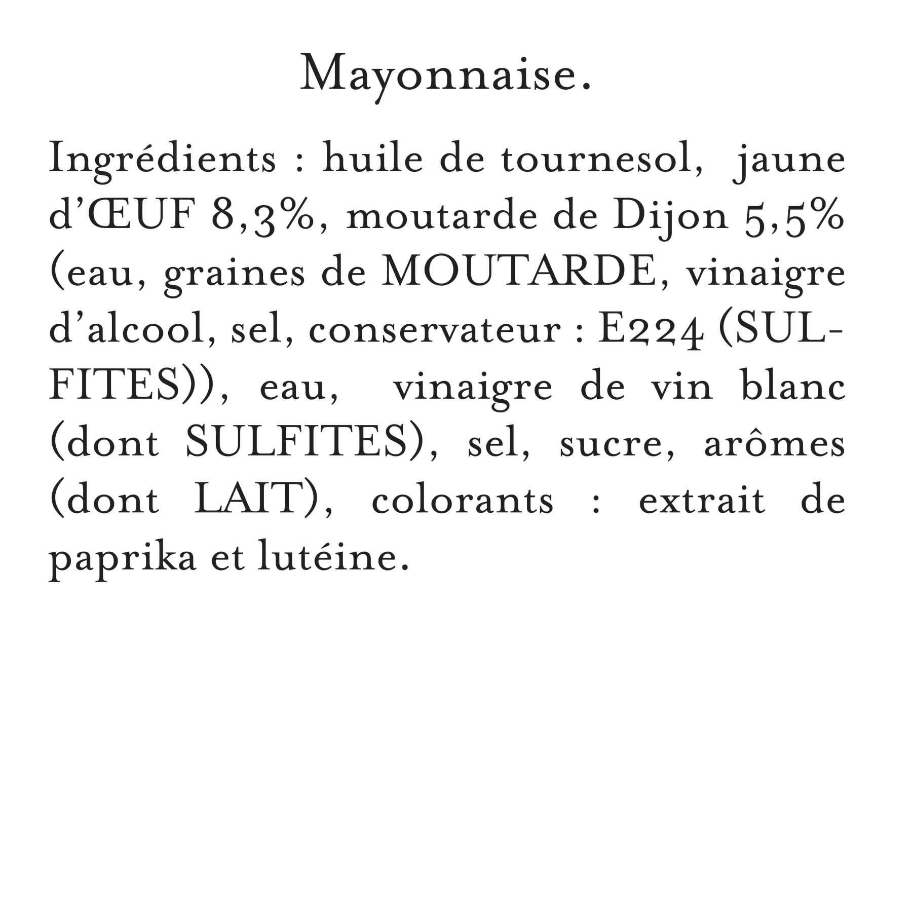 Maille - Mayonnaise Fine Qualité Traiteur au rayon frais 300 g, description