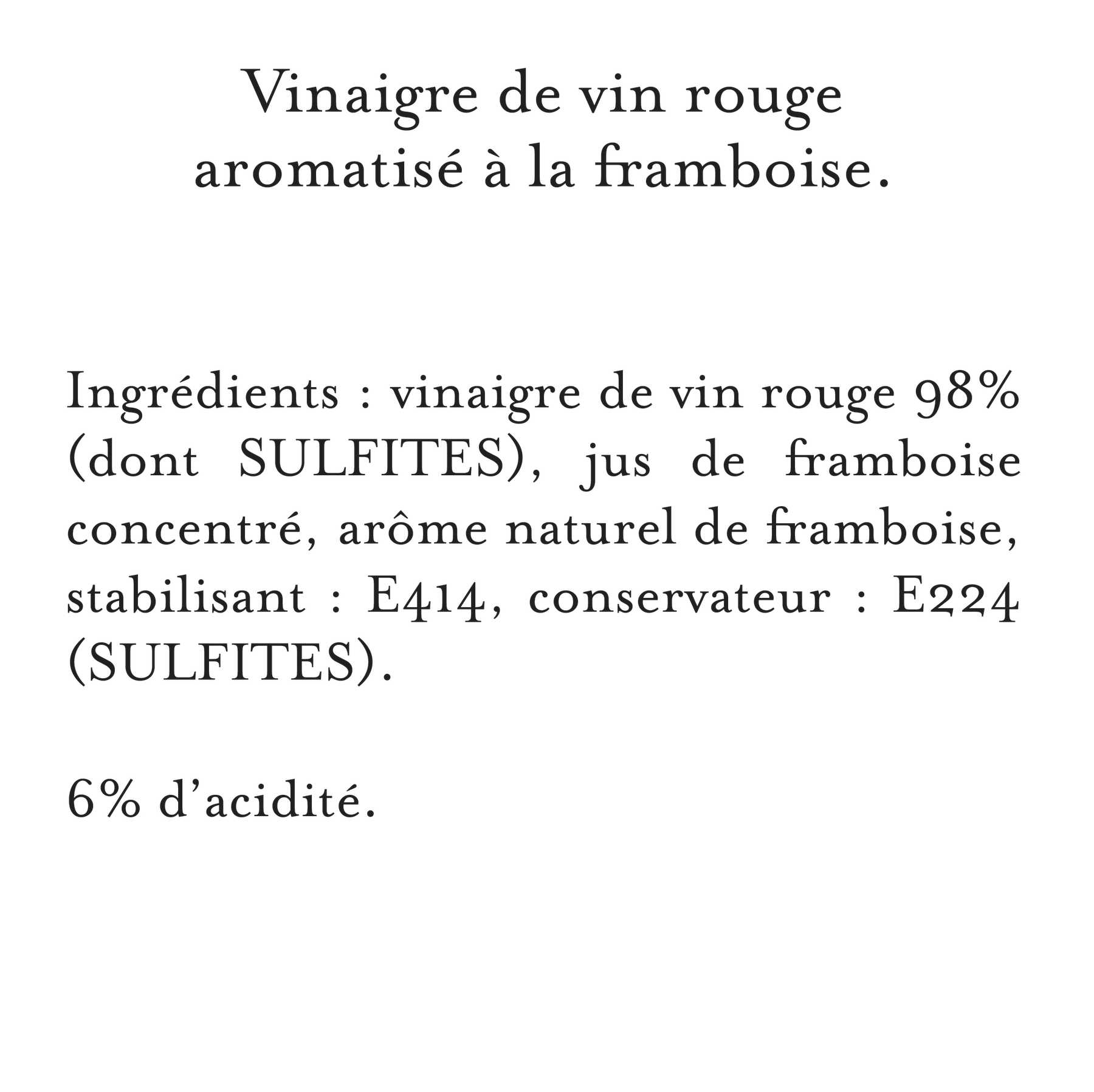Maille - Vinaigre de Vin Rouge aromatisé à la Framboise 50 cl, description