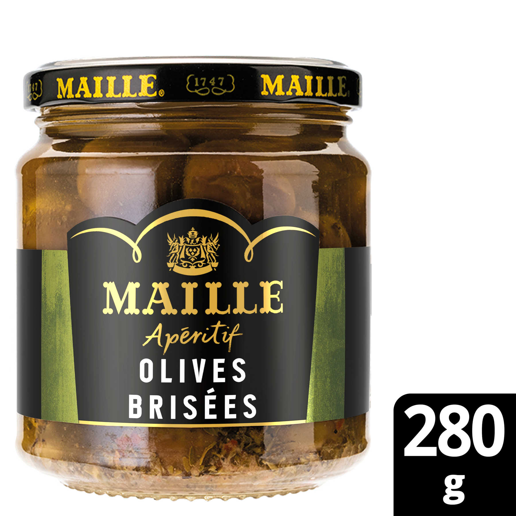 MAILLE APERITIF OLIVES BRISEES, 280G