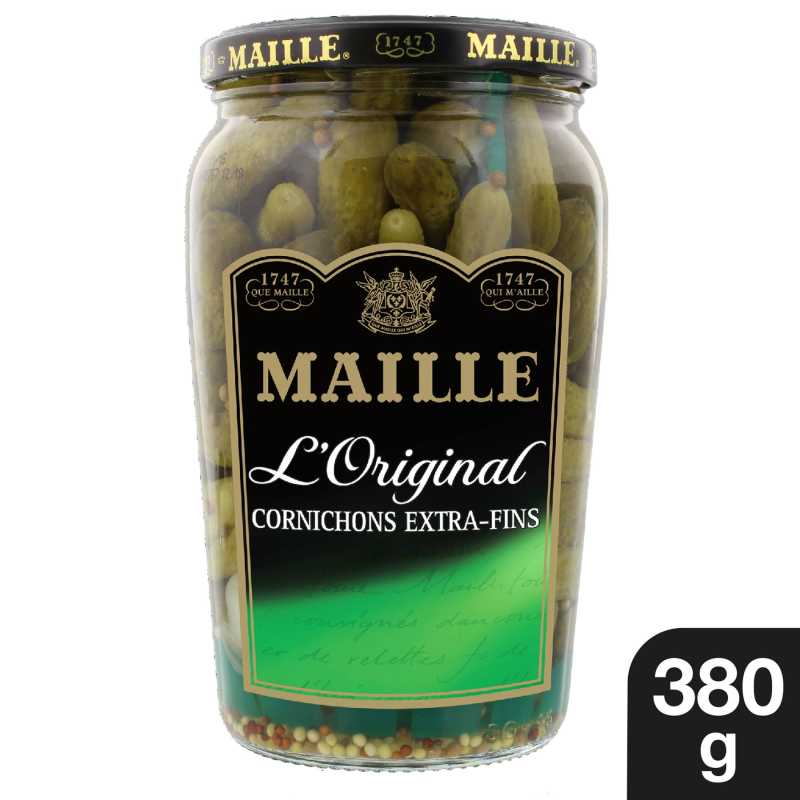 Maille Cornichons Extra-Fins Bocal 380g 1