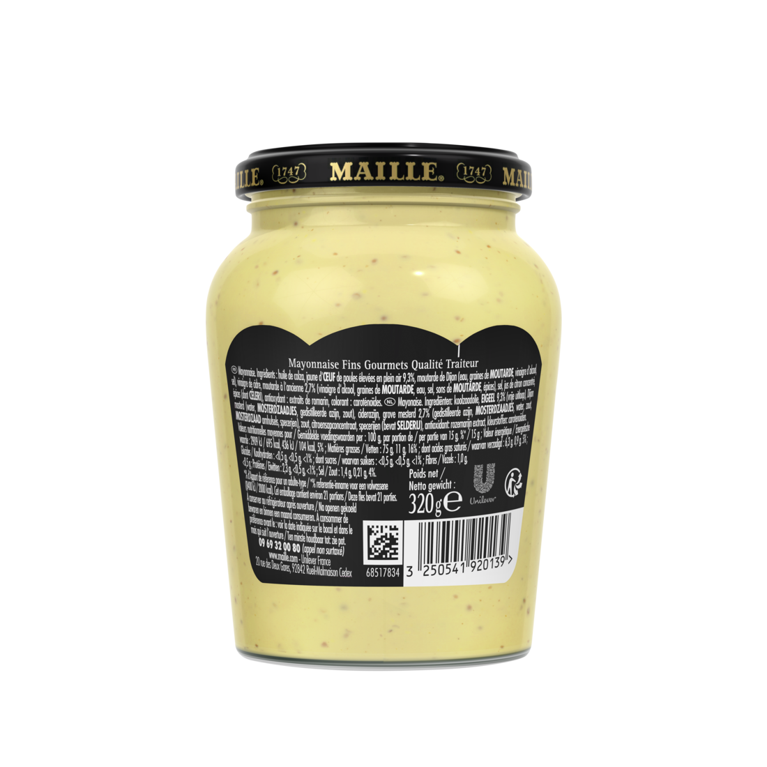 Maille - Mayonnaise Fins Gourmets Bocal 320 g, backend