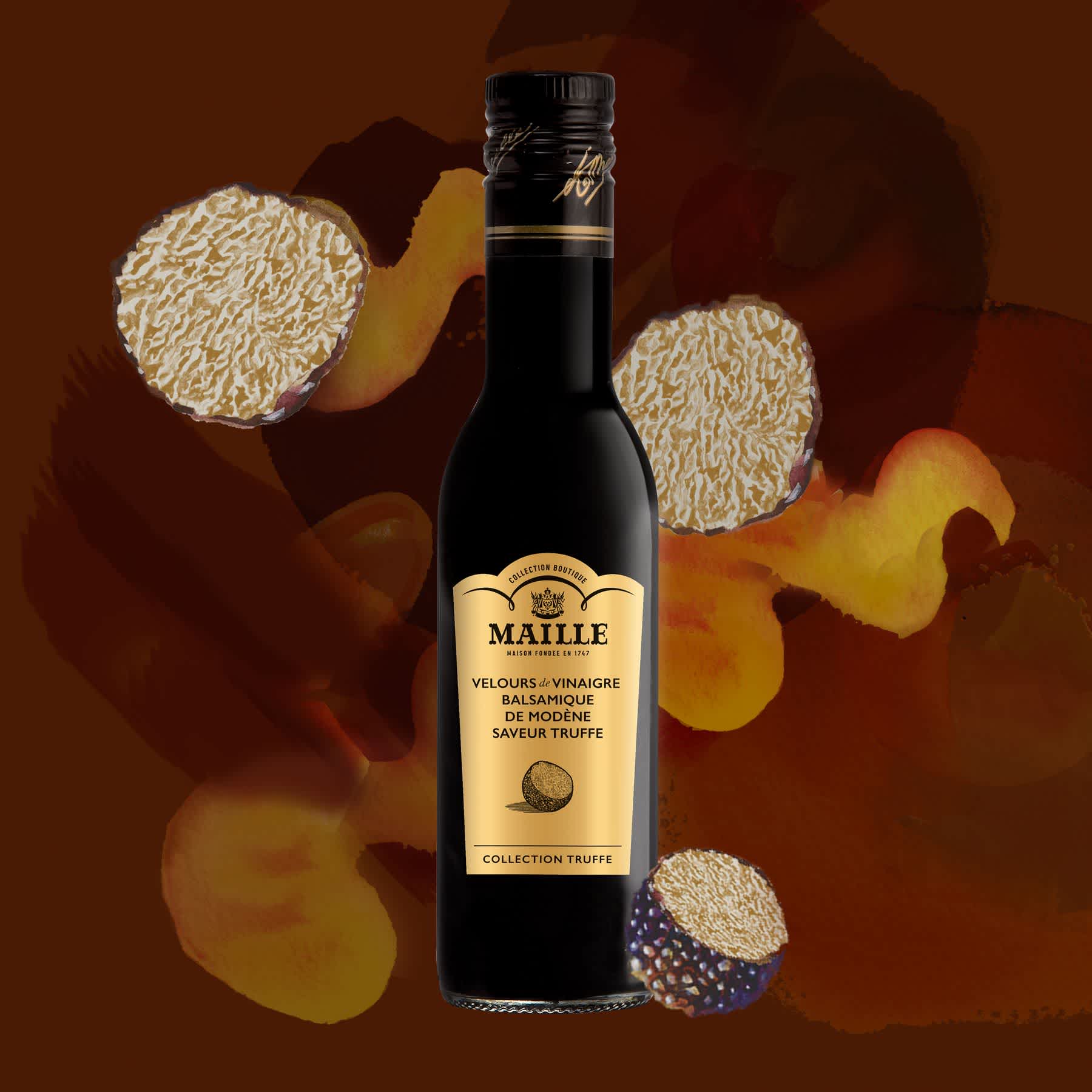 Maille - Velours de vinaigre balsamique de modene saveur truffe, 250 ml, illustration