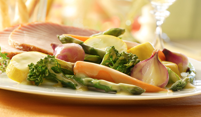 Maille - Légumes vapeur à la vinaigrette à la moutarde de Dijon