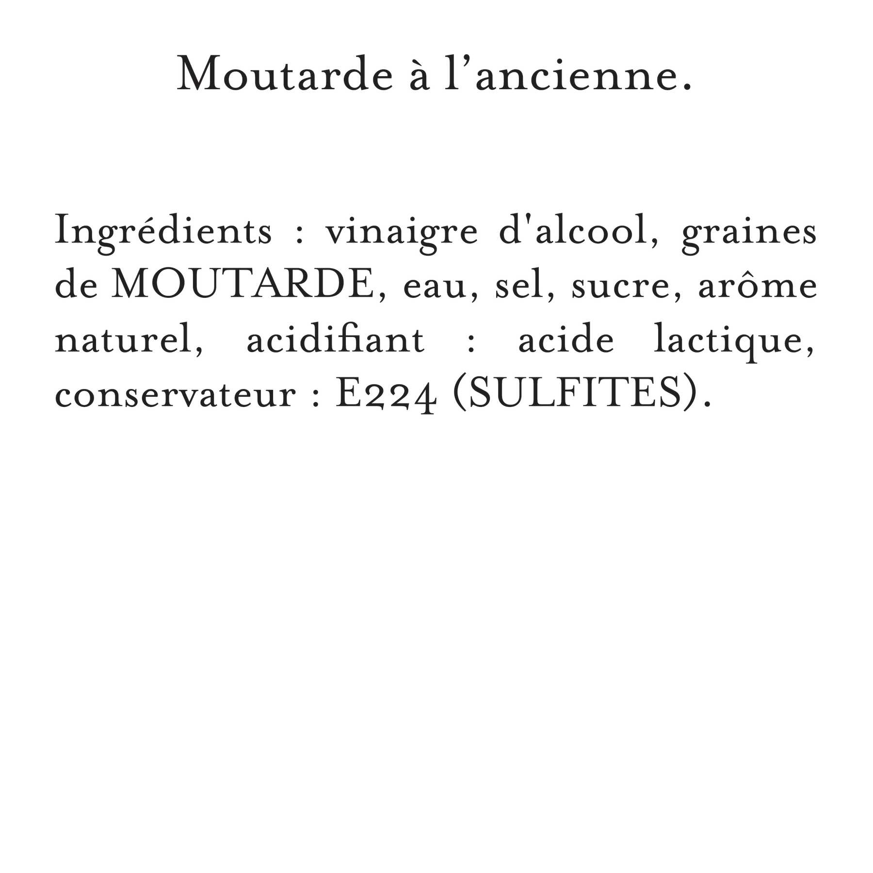 Maille - Moutarde à l'Ancienne Verrine 160 g, description