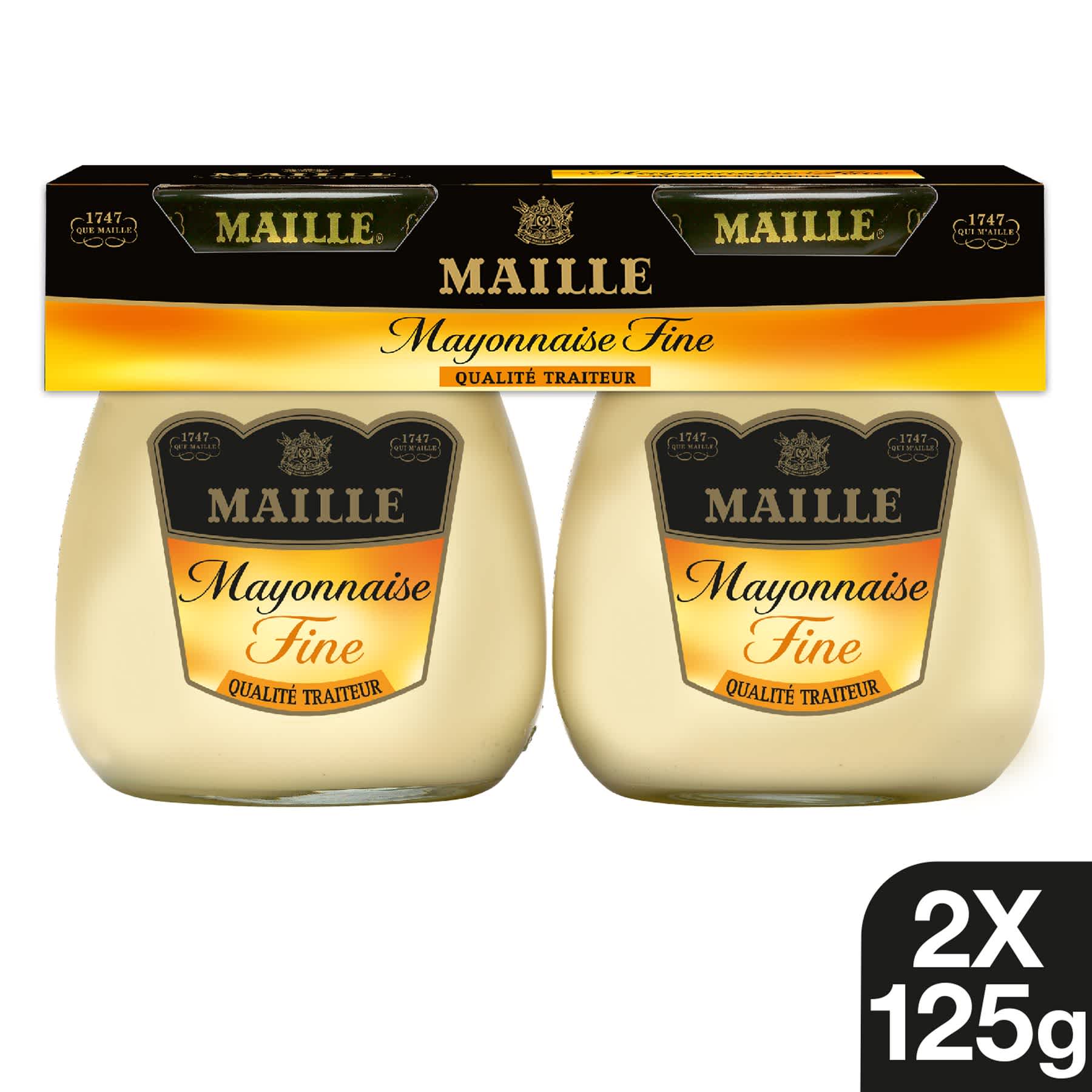 Maille - Mayonnaise Fine Fraiche Qualité Traiteur au rayon frais 2 x 125 g