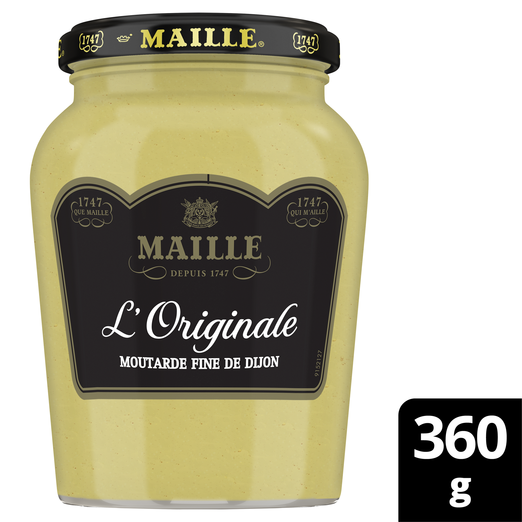 Moutarde l'original fine de Dijon, Maille (380 g)  La Belle Vie : Courses  en Ligne - Livraison à Domicile