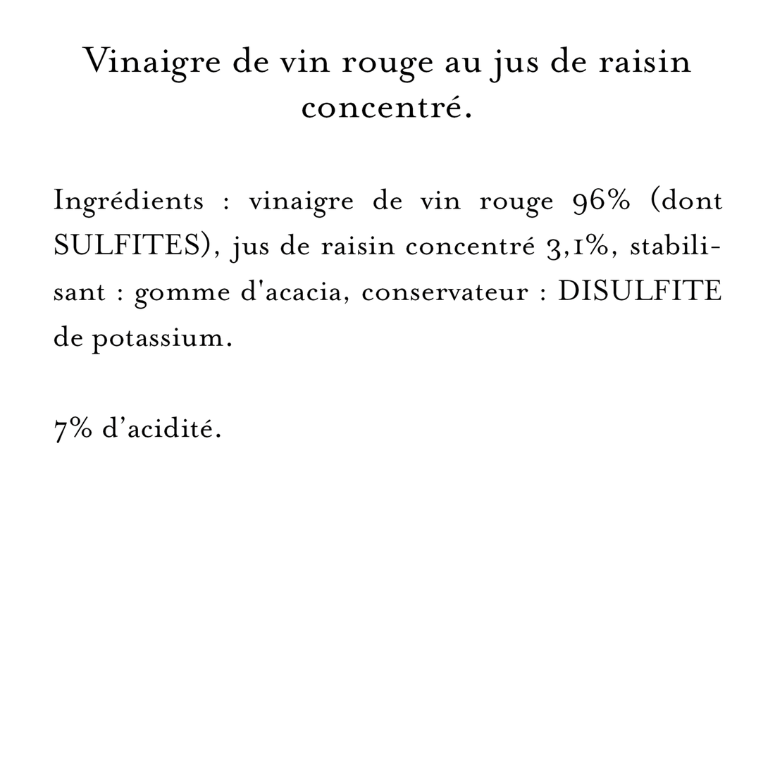 Maille - Vinaigre de Vin Rouge adouci au jus de raisin concentré 50 cl