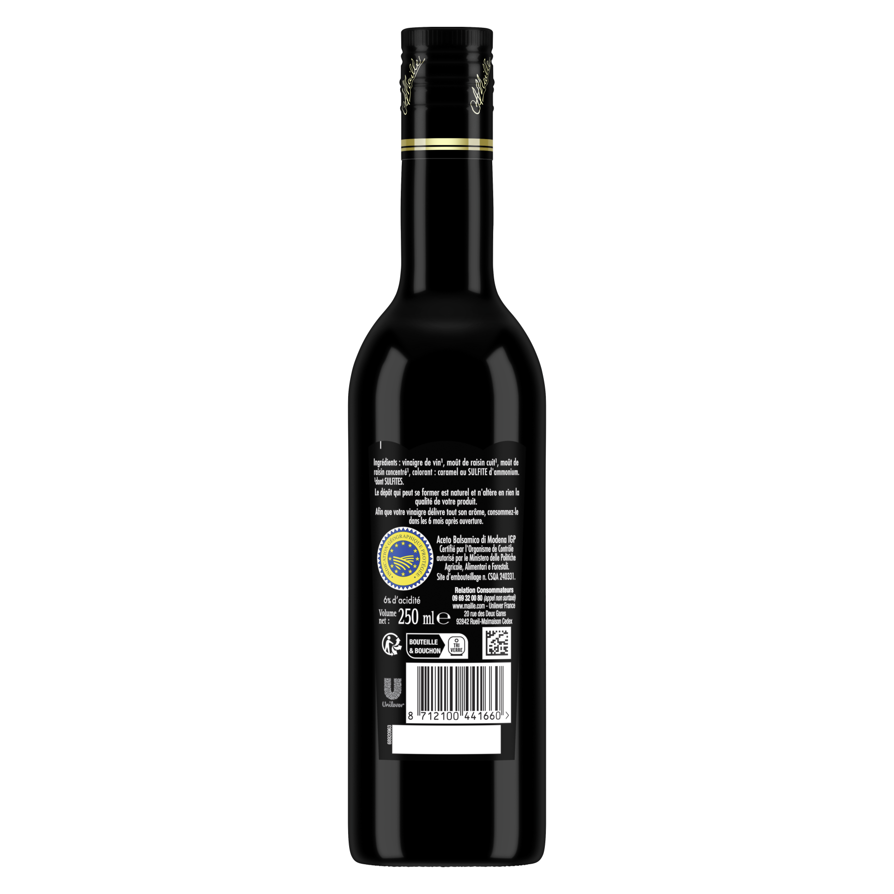 MAILLE Vinaigre BALSAMIQUE DE MODENE 250 ml 