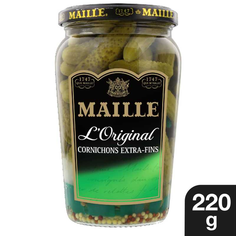 Maille Cornichons Extra-Fins L Original Bocal 220g 1