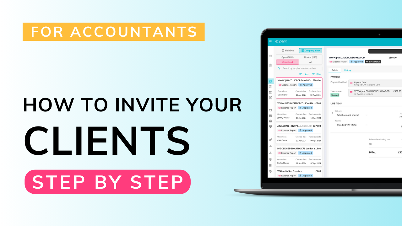 How to invite your Clients to Expend